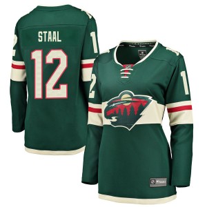 Minnesota Wild Eric Staal Official Green Fanatics Branded Breakaway Women's Home NHL Hockey Jersey