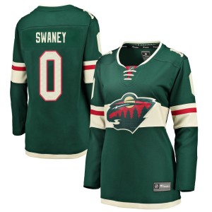 Minnesota Wild Nick Swaney Official Green Fanatics Branded Breakaway Women's Home NHL Hockey Jersey