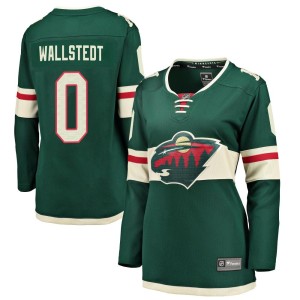 Minnesota Wild Jesper Wallstedt Official Green Fanatics Branded Breakaway Women's Home NHL Hockey Jersey