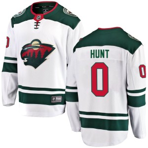 Minnesota Wild Daemon Hunt Official White Fanatics Branded Breakaway Adult Away NHL Hockey Jersey
