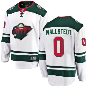 Minnesota Wild Jesper Wallstedt Official White Fanatics Branded Breakaway Adult Away NHL Hockey Jersey