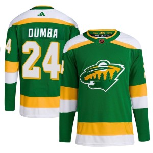 Minnesota Wild Matt Dumba Official Green Adidas Authentic Adult Reverse Retro 2.0 NHL Hockey Jersey