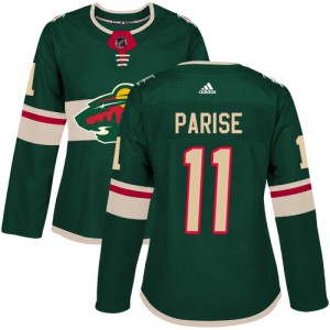 Minnesota Wild Zach Parise Official Green Adidas Authentic Women's Home NHL Hockey Jersey